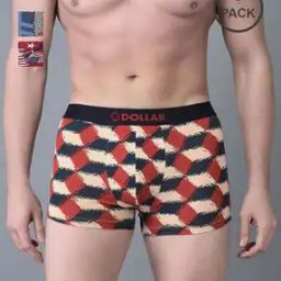 Pack of 3 Men Combed Cotton Trendy Printed Trunks-picture-48