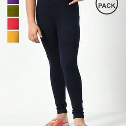 Pack of 5 Leggings with Elasticated Waist-image-77