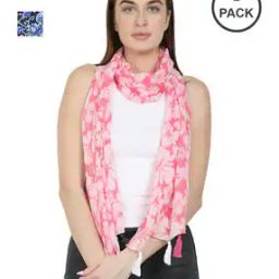 Women Floral Cotton Scarf-picture-33