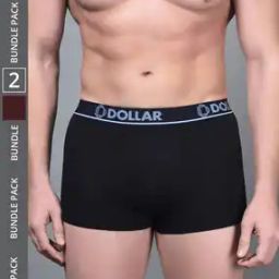 Pack of 2 Men Shuffle Intellisoft Cotton Modal Solid Trunks-image-59