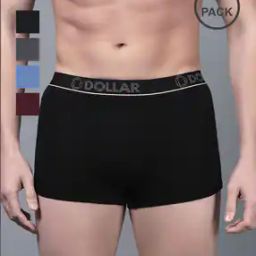 Pack of 5 Men Shuffle Intellisoft Cotton Modal Solid Trunks-22