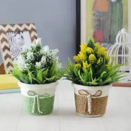 Set of 2 Artificial Potted Plants-17