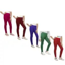 Pack of 5 Leggings with Elasticated Waist-image-68