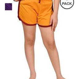 Girls Pack of 2 Shorts with Elasticated Drawstring Waist-picture-51