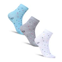 Women Pack of 3 Polka-Dot Pattern Socks-image-17