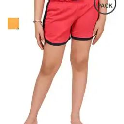 Girls High Rise Regular Fit Shorts -image-50