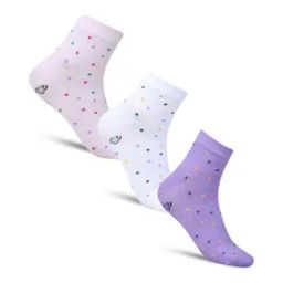 Women Pack of 3 Polka-Dot Pattern Socks-image-34
