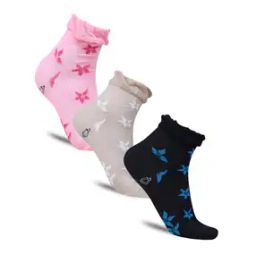 dollar Women Pack of 3 Star Pattern Socks-picture-40