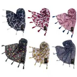Pack of 6 Women Printed Scarves-4
