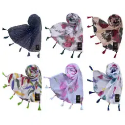 Pack of 6 Women Printed Scarves-image-34