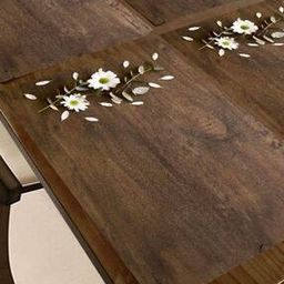 Set of 4 Floral Print Rectangle Fridge Mats-30