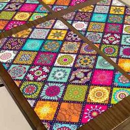 Set of 4 Printed Rectangle Fridge Mats-3