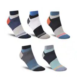Pack of 5 Striped Ankle-Length Socks-image-97