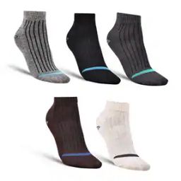 Pack of 5 Striped Ankle-Length Socks-image-61