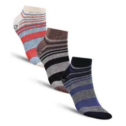 Pack of 3 Striped Ankle-Length Socks-image-65