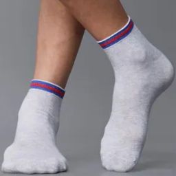 Pack of 3 Striped Ankle-Length Socks-image-104
