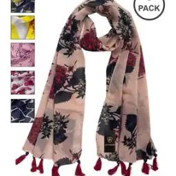 Women Printed Chiffon Scarf-image-91