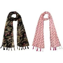 stole villa Women Floral Cotton Scarf -picture-41