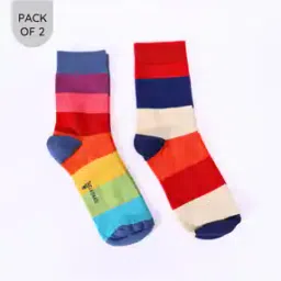 Women Pack of 2 Mid-Calf Length Socks-image-36
