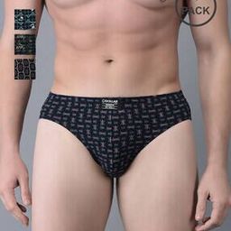 Pack of 4 Men Soft Combed Cotton Printed Brief-image-36