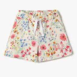 Floral Print Regular Fitted Shorts-image-77