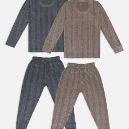 Pack of 2 Striped Thermal Top with Pyjamas-image-66