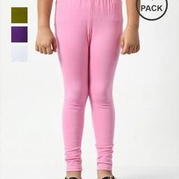 pixie n prince Girls Basic Leggings Pack Of 4-picture-15