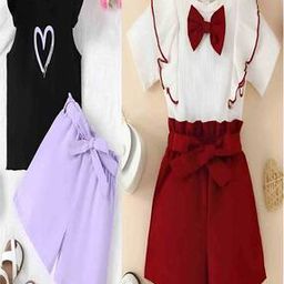 Pack of 2 Girls Colour-Block Dresses-image-85