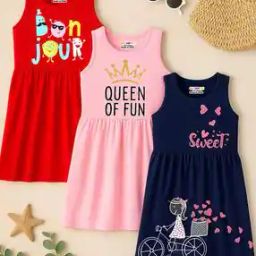 Pack of 2 Girls Cartoon Dress-image-78