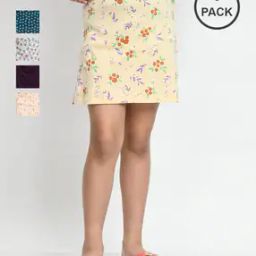 pixie n prince Pack Of 5 Girls Floral Skirt-picture-25
