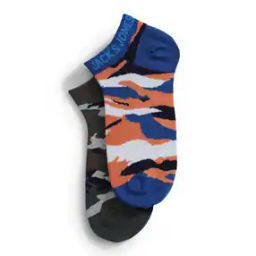 Pack Of 2 Micro Print Ankle-Length Socks-image-54