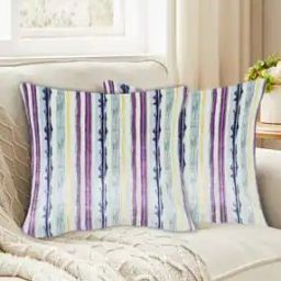 Set of 2 Printed Cushion Covers 24" x 24"-9