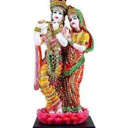 Lord Krishna Radha Decorative Statue Figurine -13