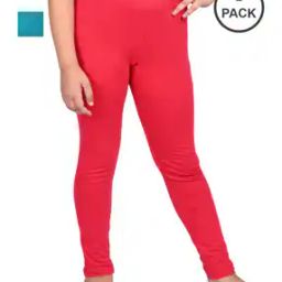 pixie n prince Pack Of 2 Girls Cotton Leggings-picture-3