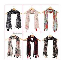 Pack of 6 Women Floral Print Scarves-image-5