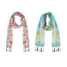 Pack of 2 Women Floral Print Scarves-picture-45