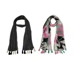 Pack of 2 Women Floral Print Scarves-image-45