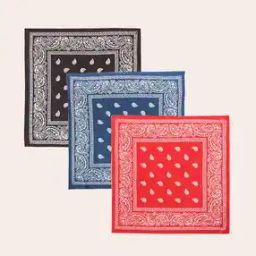 Men Pack of 3 Paisley Printed Pure Cotton Bandana-image-7