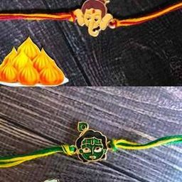 Set of 2 Bal Ganesh & Bal Krishna Rakhis-image-53