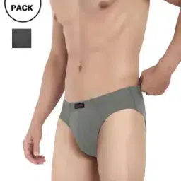 Pack of 2 Briefs with Elasticated Waistband-image-46