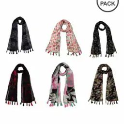 Pack of 6 Women Printed Scarf-picture-48