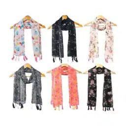 Pack of 6 Women Floral Print Scarves-picture-50