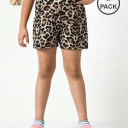pixie n prince  Girls Regular Fit High Rise Printed Shorts-picture-17