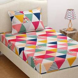 Geometric Printed Single Bedsheet-picture-23
