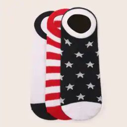 Men Pack of 3 Printed No-Show Socks-picture-11