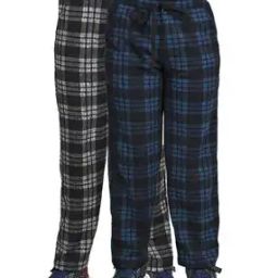 Boys Pack of 2 Checked Fitted Track Pants-image-23