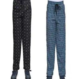 Boys Pack of 2 Checked Fitted Track Pants-picture-38