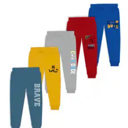 Pack of 5 Typographic Print Joggers-40