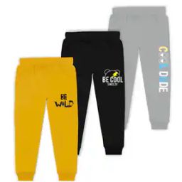 Pack of 3 Typographic Print Joggers-picture-23