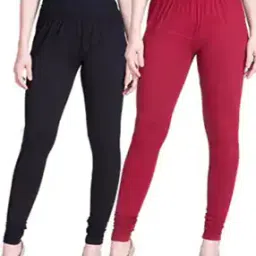 aadishwar creations Women Pack of 2 Leggings with Elasticated Waist-picture-33